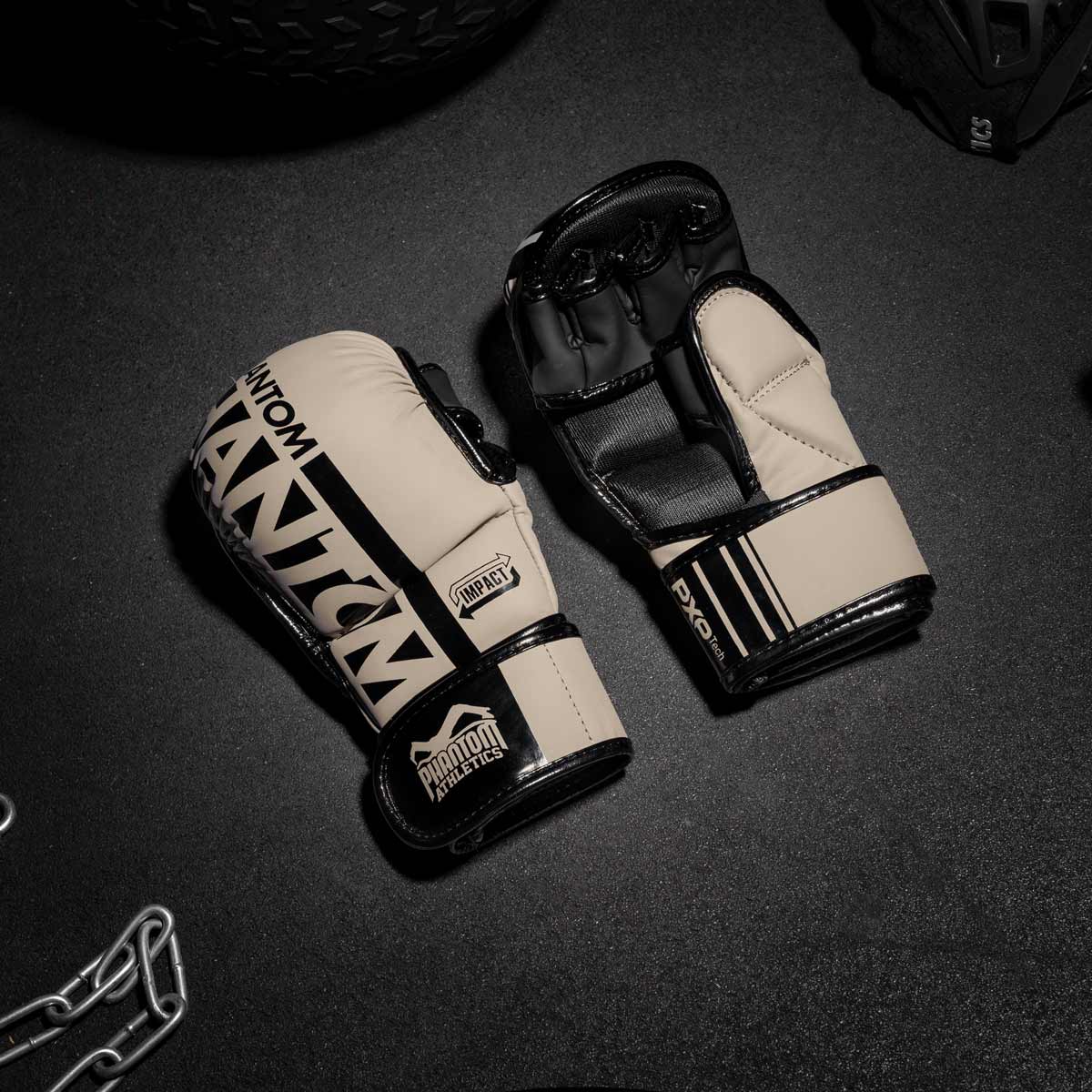 MMA Sparring Handschuhe APEX - Sandgrau – Image 9