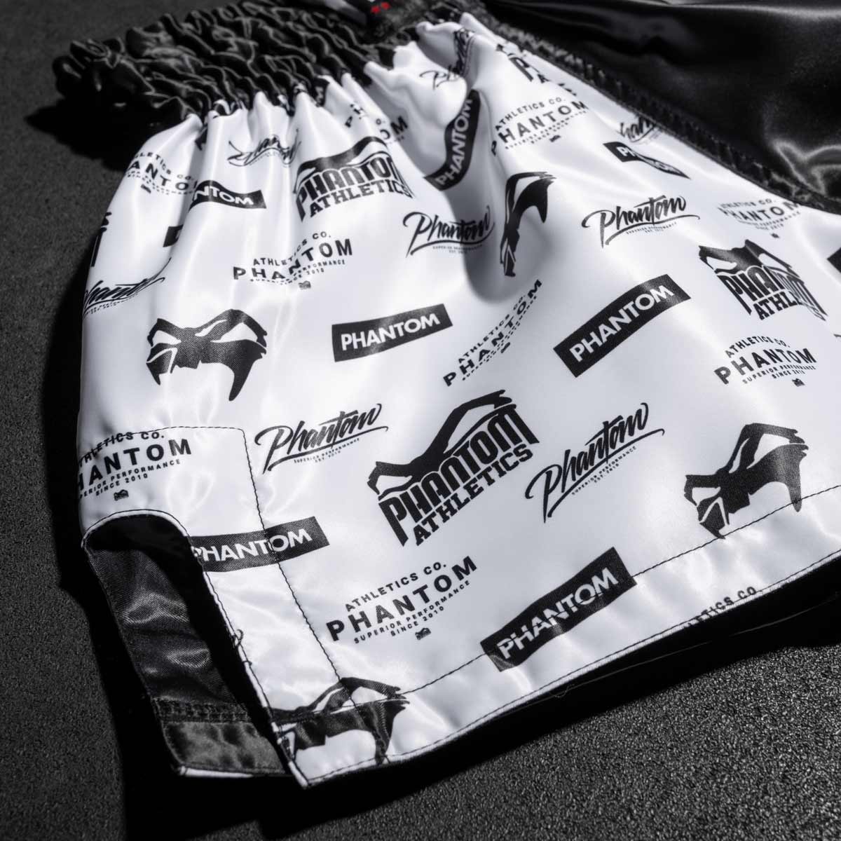 Muay Thai Shorts Legend - Schwarz/Weiß – Image 6