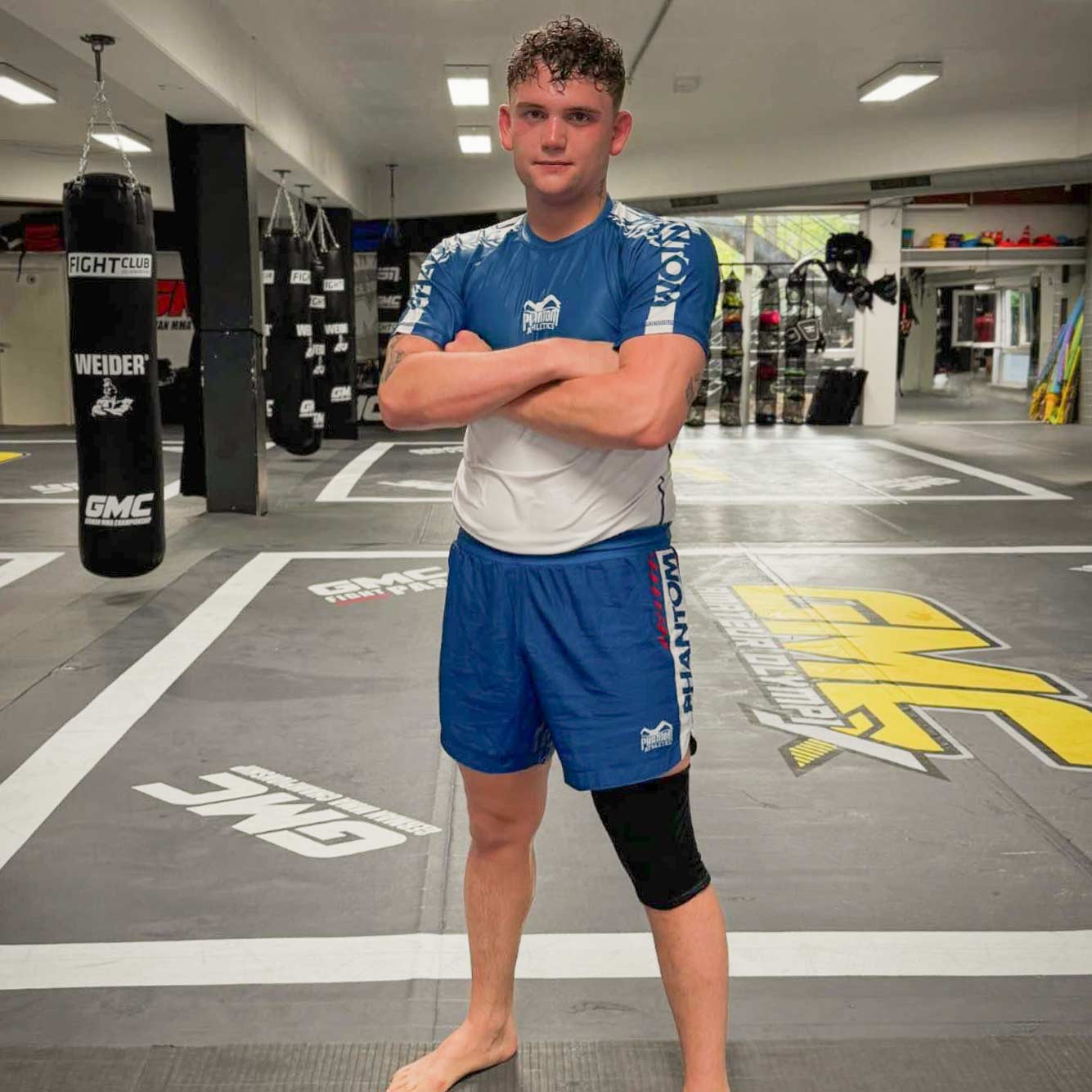 Fightshorts FUSION 2in1 Apex - BLUE – Image 3