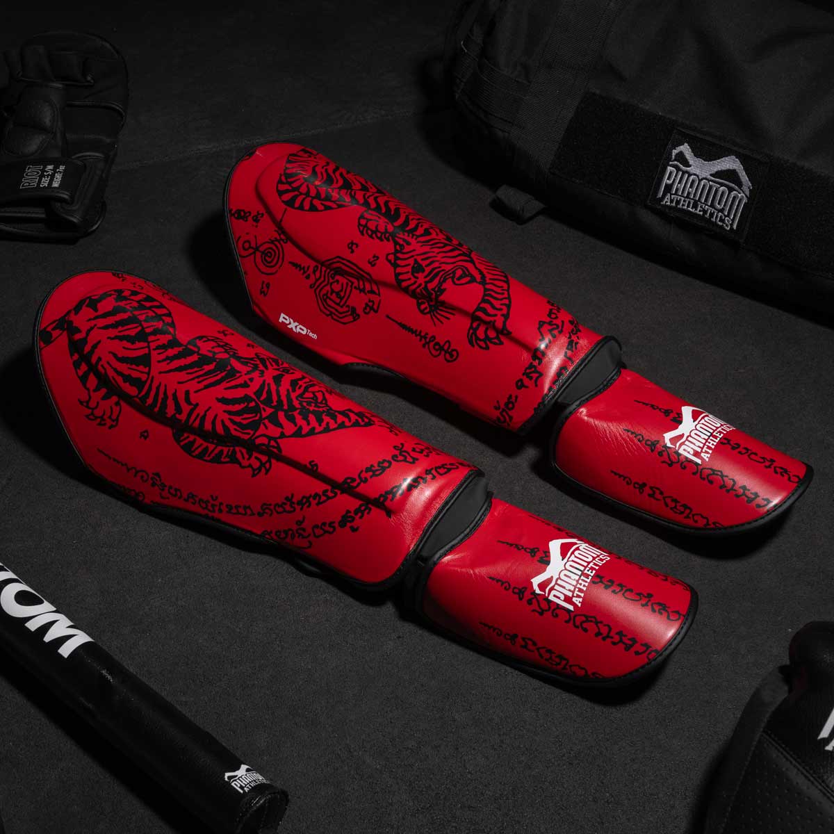 Schienbeinschutz Muay Thai - Rot – Image 8