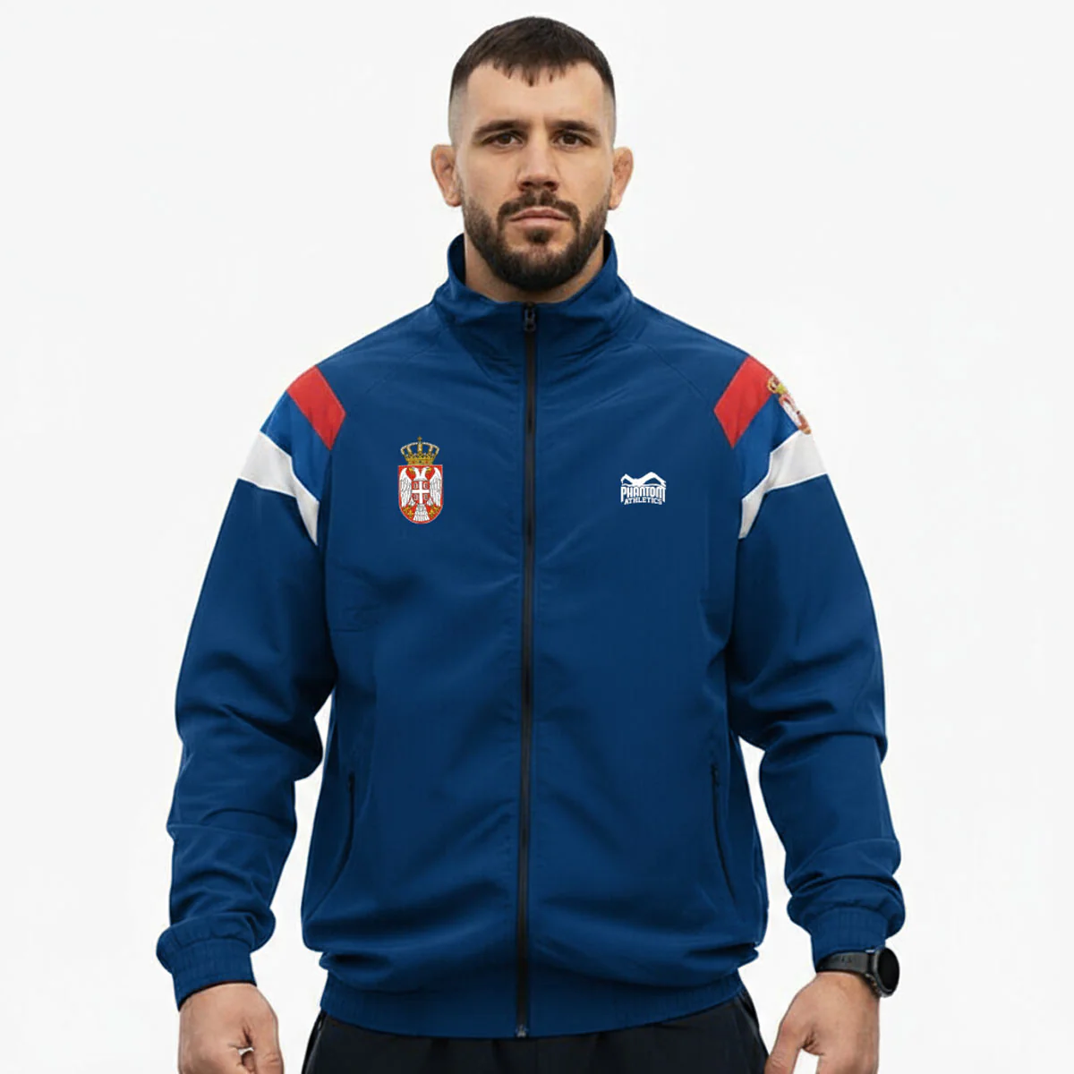 Trainingsjacke DMC - Team Serbia - Blau