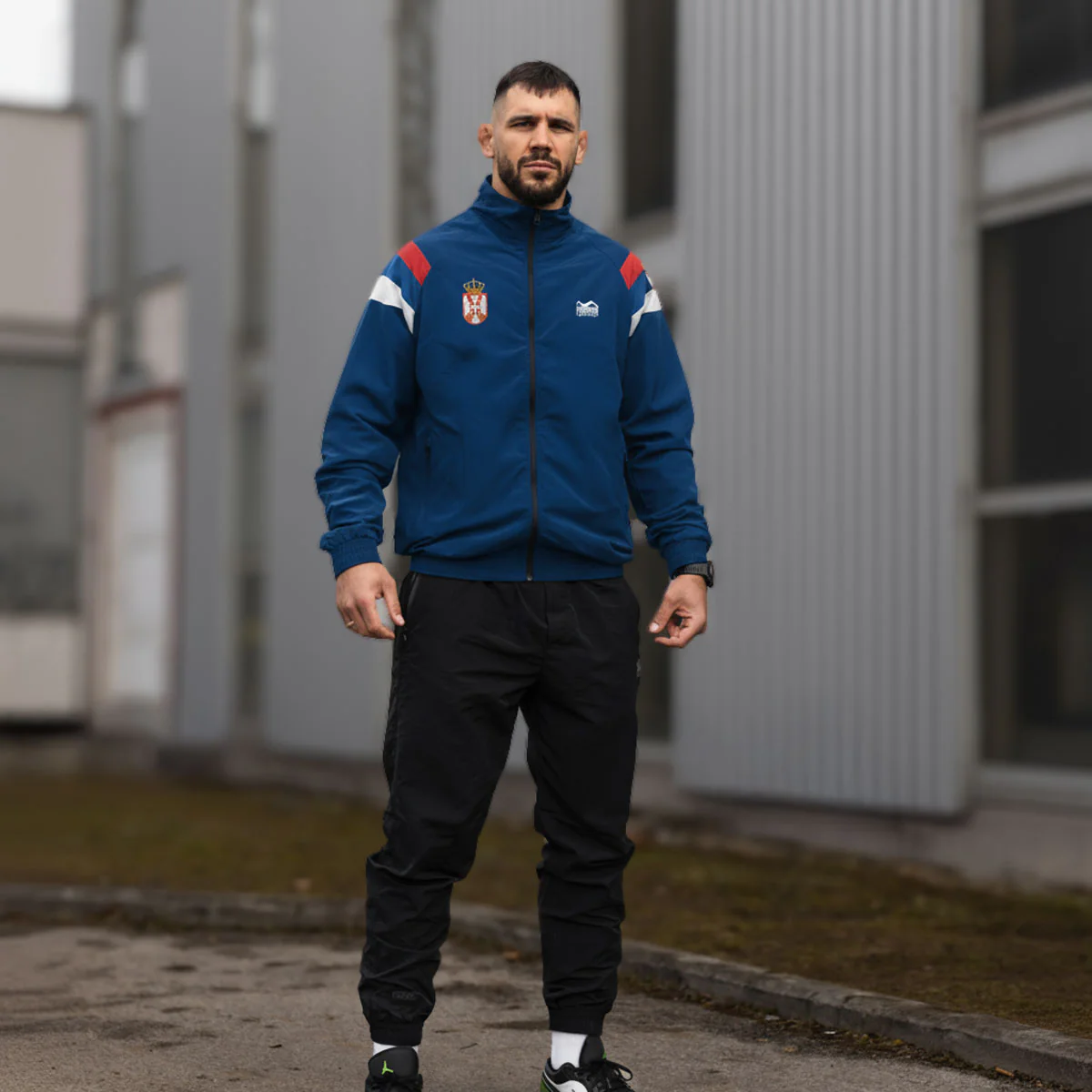 Trainingsjacke DMC - Team Serbia - Blau – Image 3