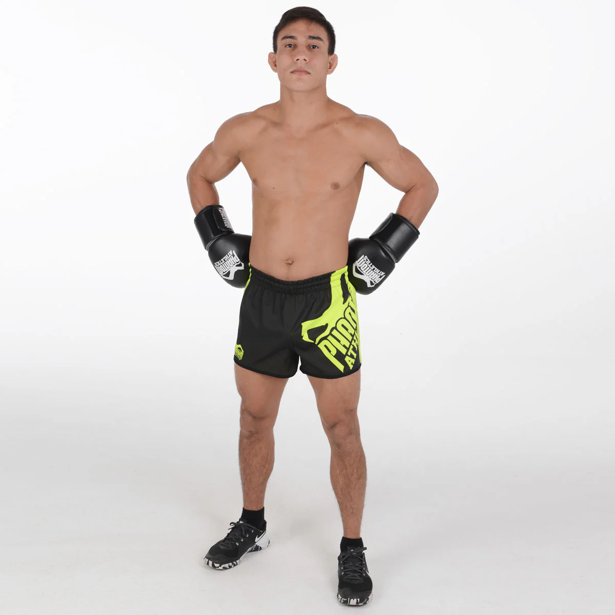 Fightshorts REVOLUTION - Schwarz/Neon – Image 9