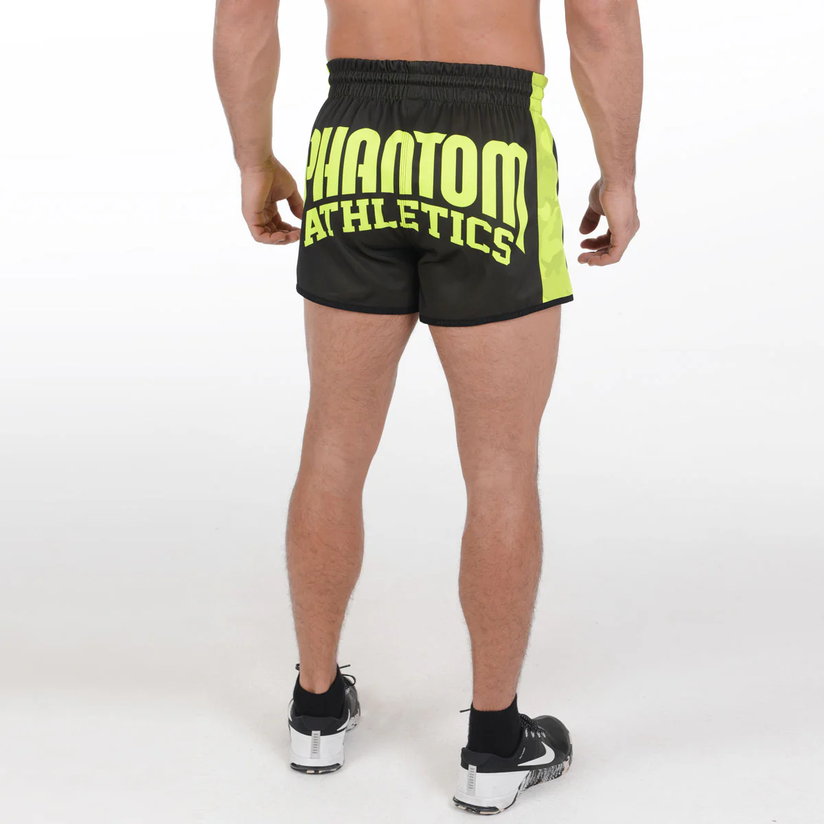 Fightshorts REVOLUTION - Schwarz/Neon – Image 8