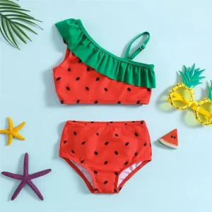 Maillot de Bain Fille Motif Pastèque