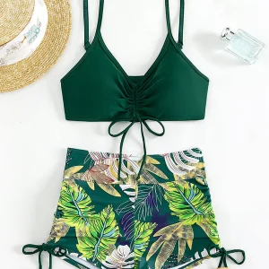 Maillot de Bain Short Imprimé Tropicale