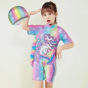 Maillot de Bain Fille Multicolore Licorne