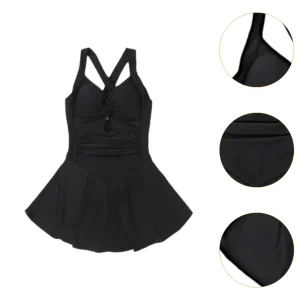 Maillot de Bain Jupette Noir