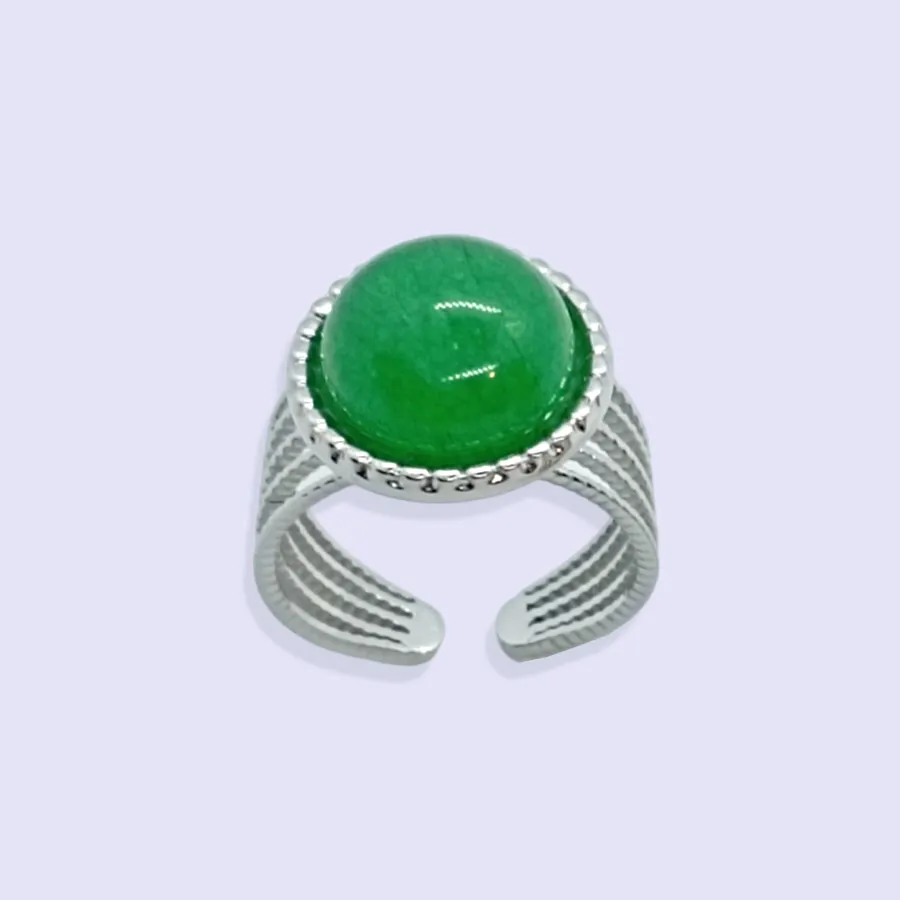 Bague AYA AGATE VERTE – Image 3
