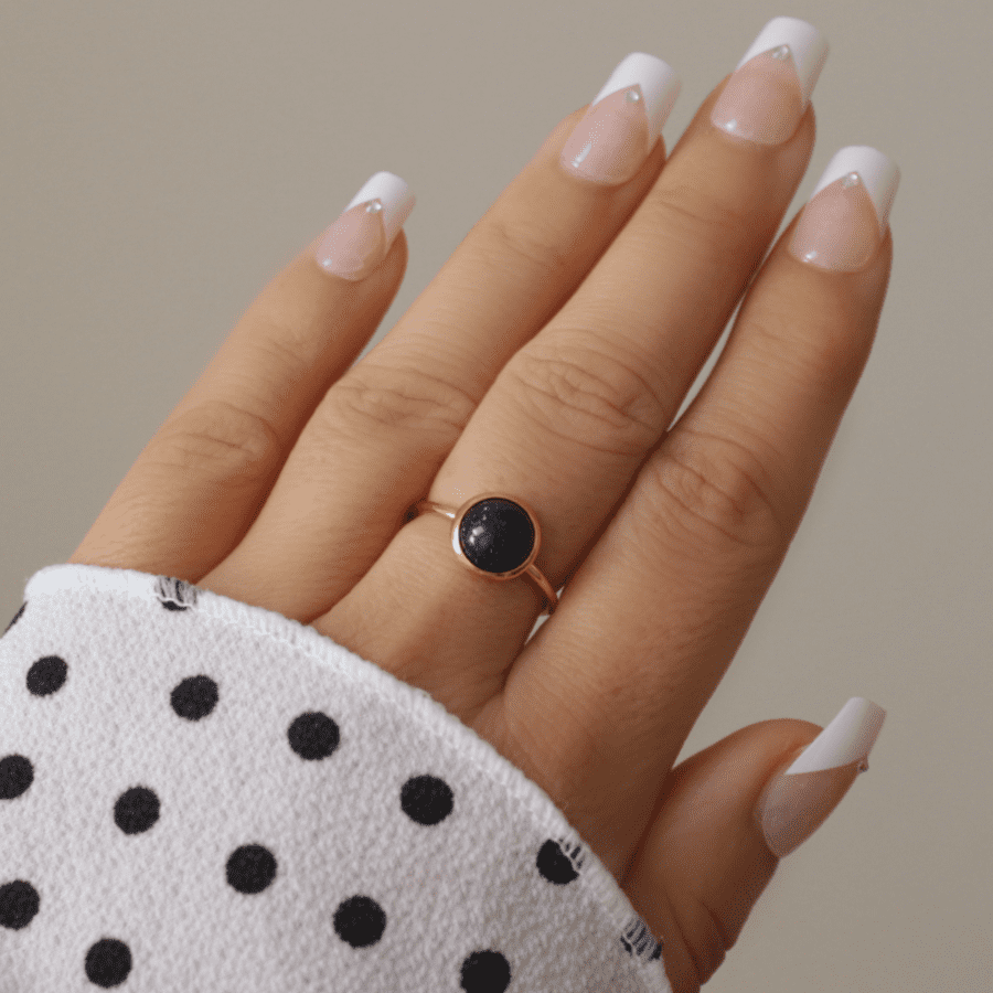 Bague ALLY BLUE SAND STONE – Image 2