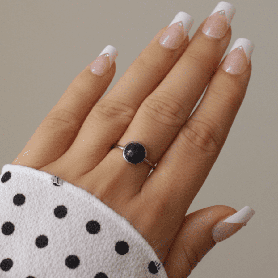 Bague ALLY BLUE SAND STONE – Image 3