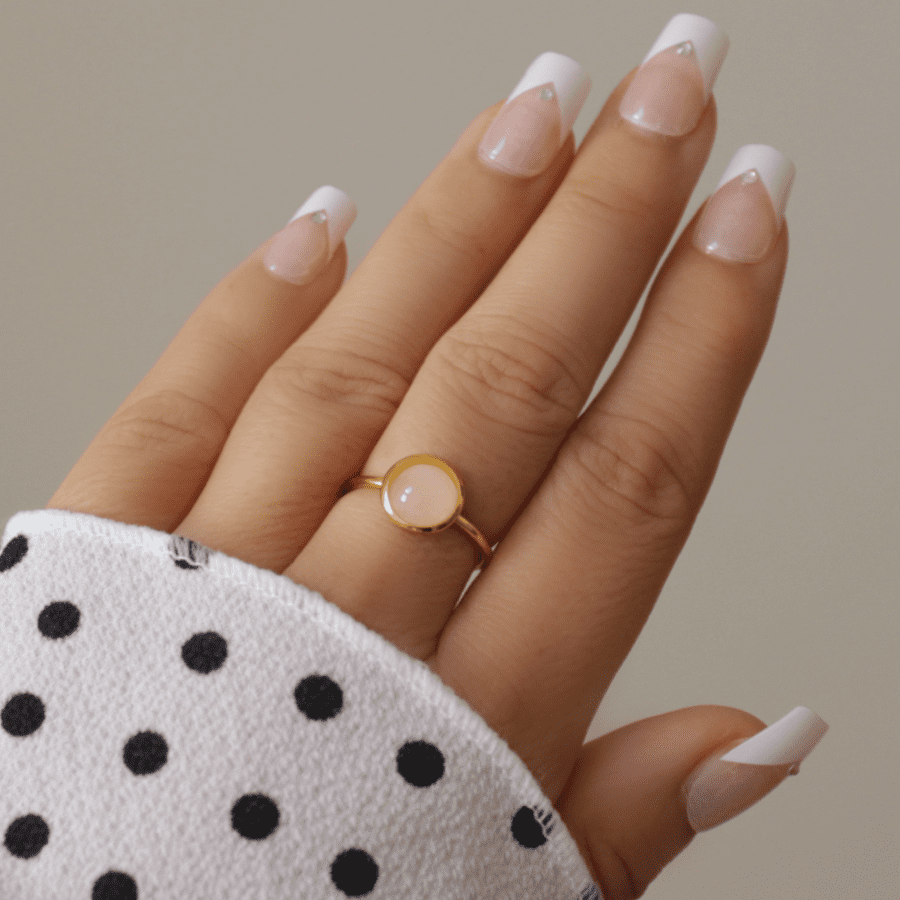 Bague ALLY QUARTZ ROSE – Image 2