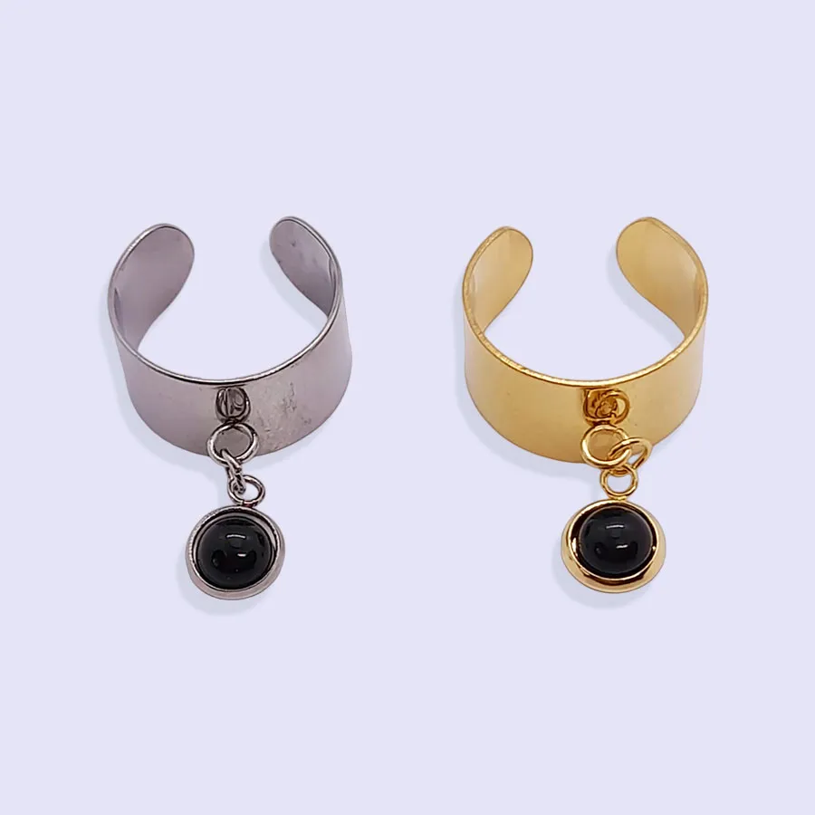 Bague BRELOQUE AGATE NOIRE