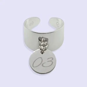 Bague ARGENT GRAVURE CHIFFRE