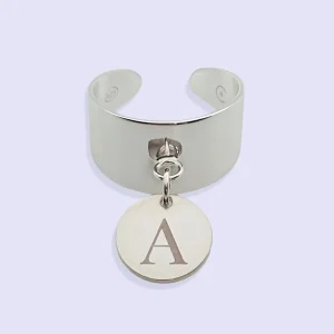 Bague ARGENT GRAVURE INITIALE