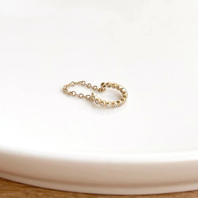 Bague d'oreille "Sydney" plaqué or – Image 2