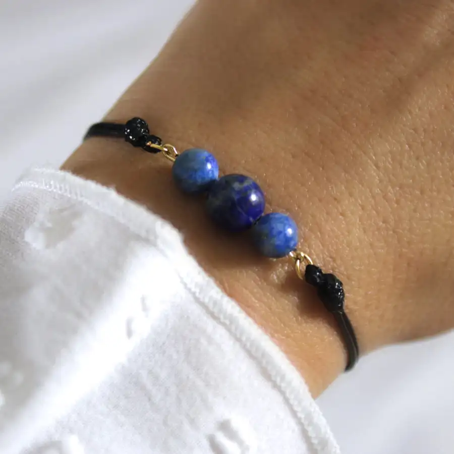 Bracelet CORDON LAPIS-LAZULI – Image 2