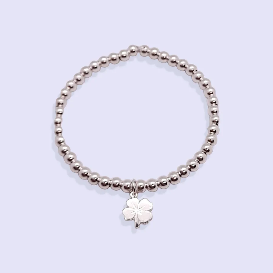 Bracelet PERLES TREFLE ARGENT