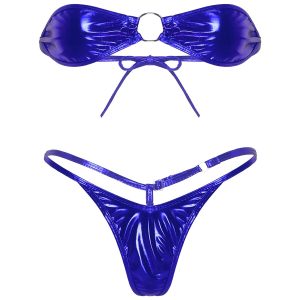 Maillot de bain irisé micro bikini string ficelle