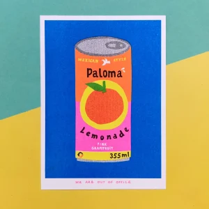 affichette art risographie Paloma Lemonade