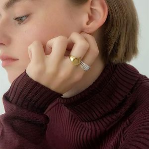 Bague Chevalière Simple Ronde