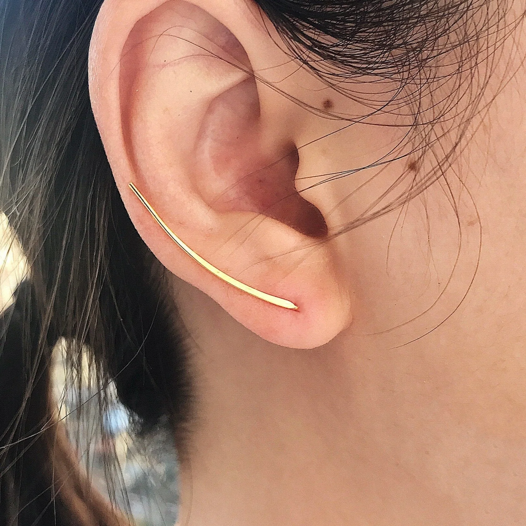 Boucles d'oreilles Grimpantes Barres Simples