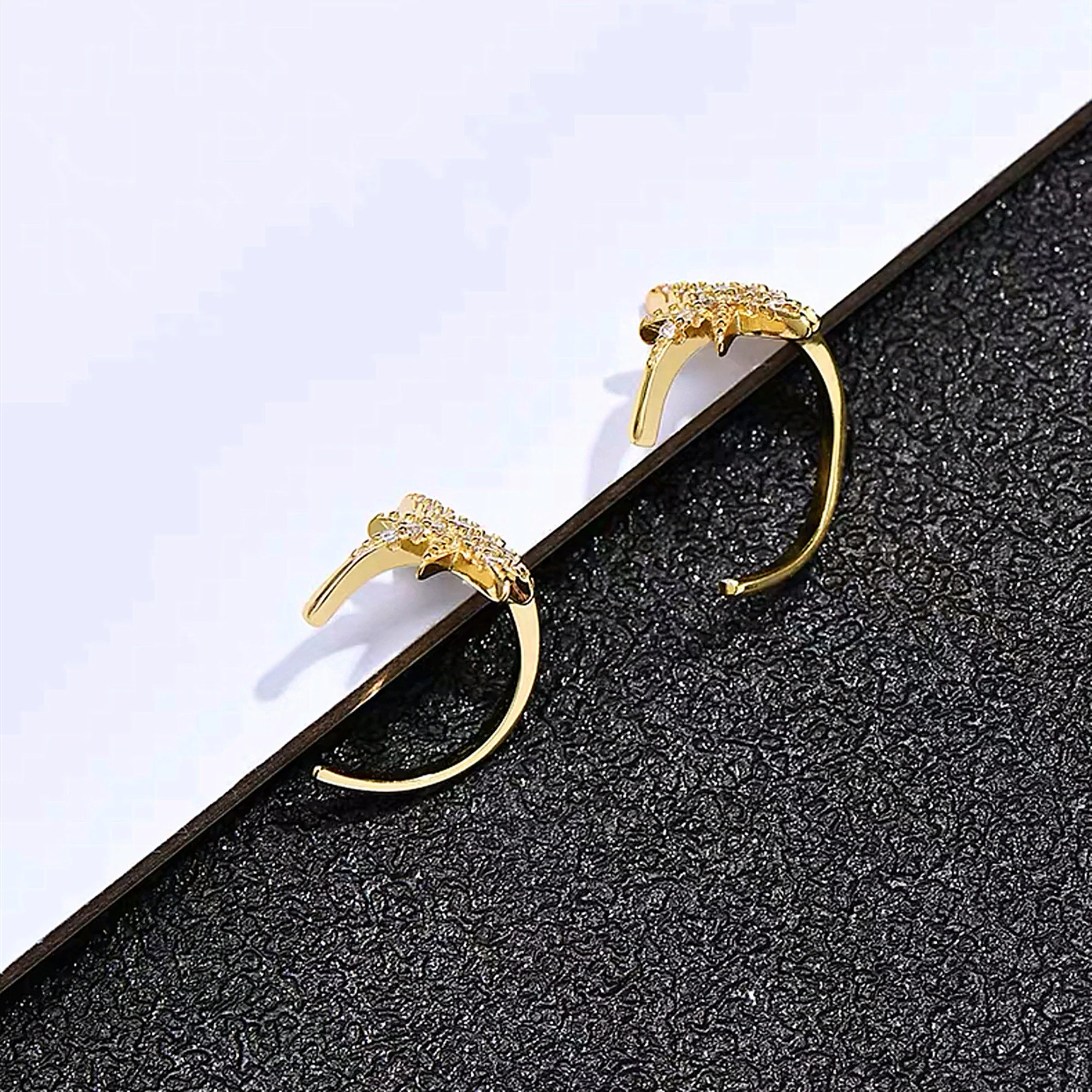 Boucle d’Oreilles Sans perçage Etoile du Nord – Image 5