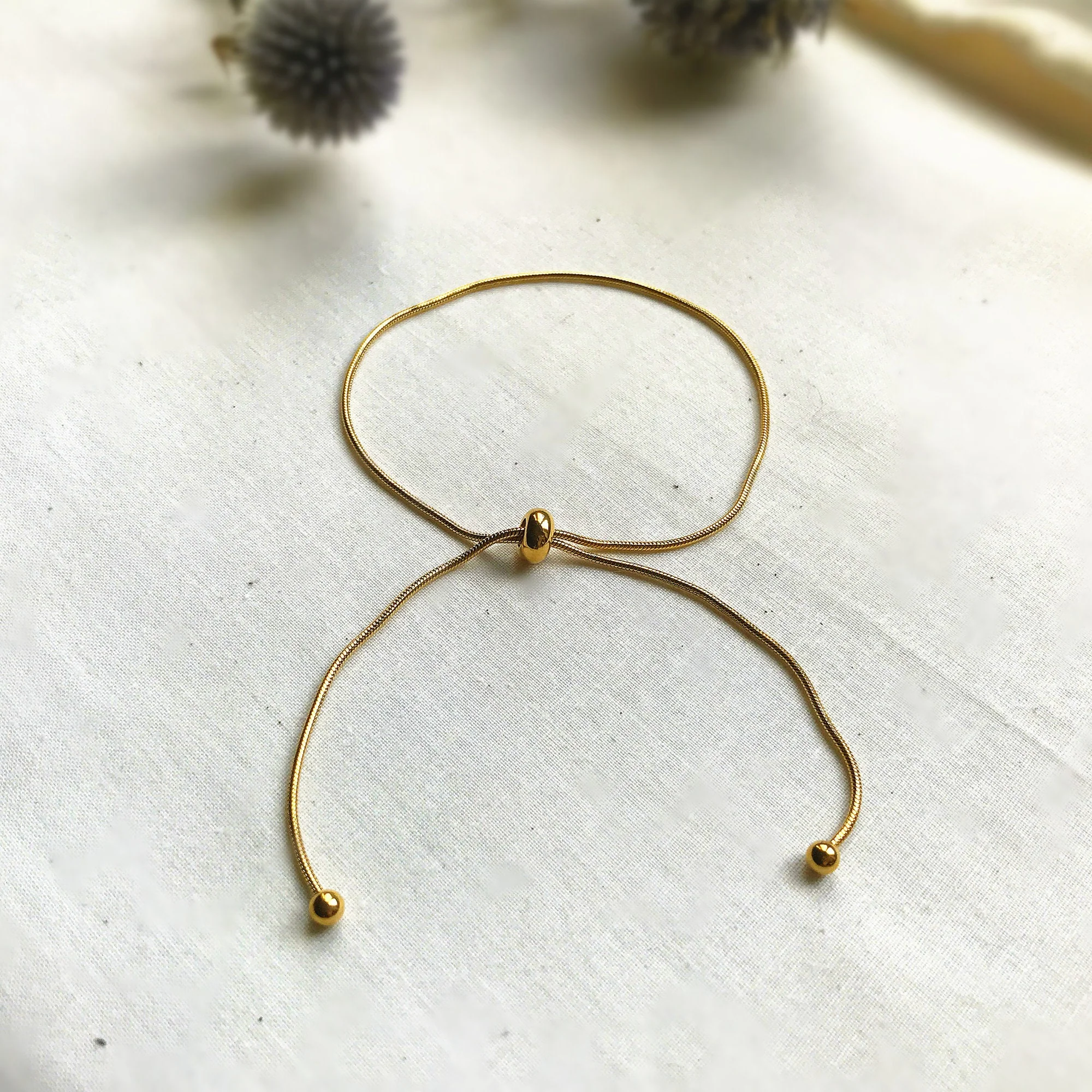 Bracelet de Cheville Ajustable Boule – Image 2