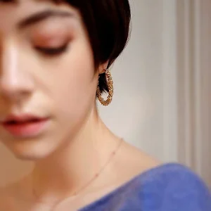 Boucles d'oreilles Créoles Torsadées Epaisses