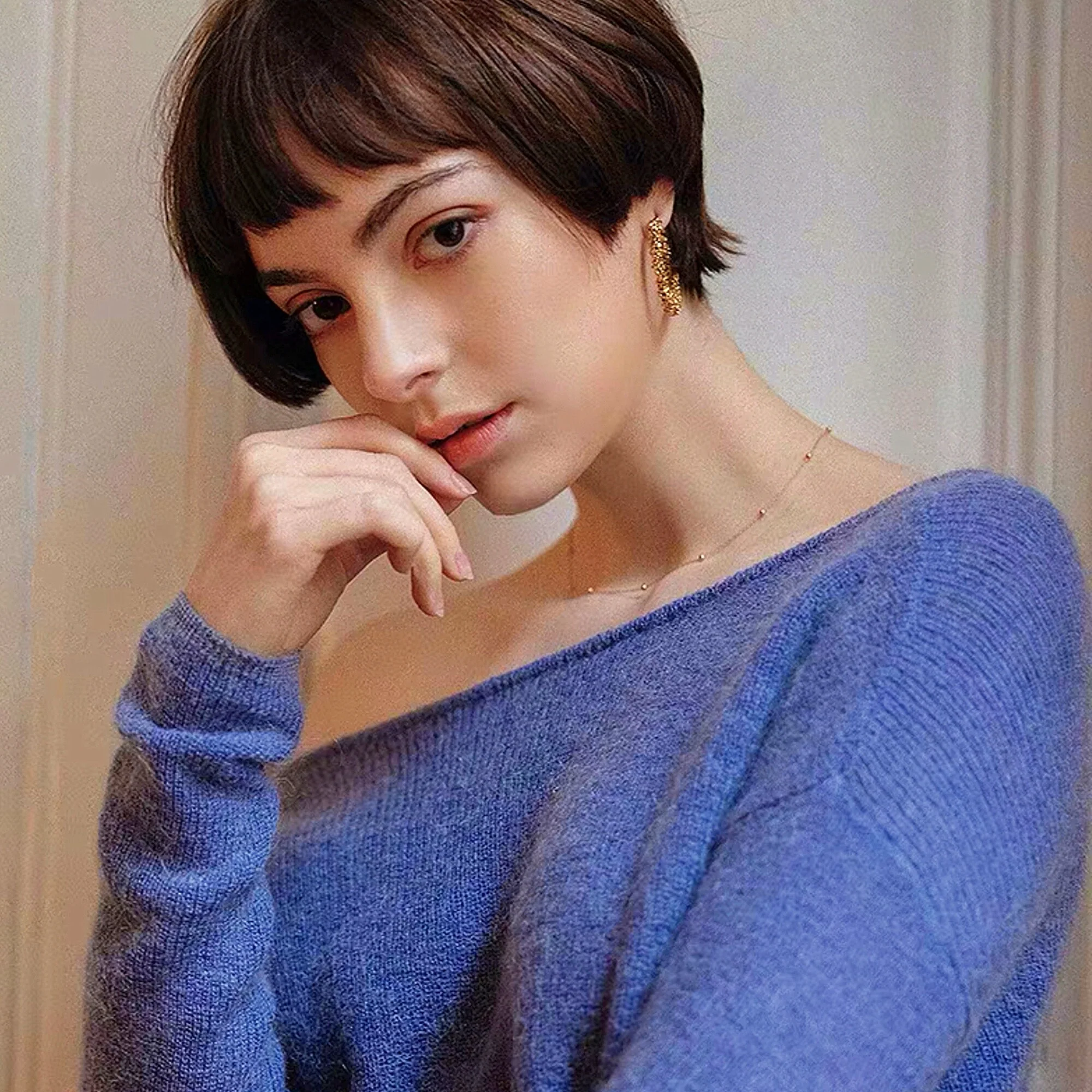 Boucles d'oreilles Créoles Torsadées Epaisses – Image 2