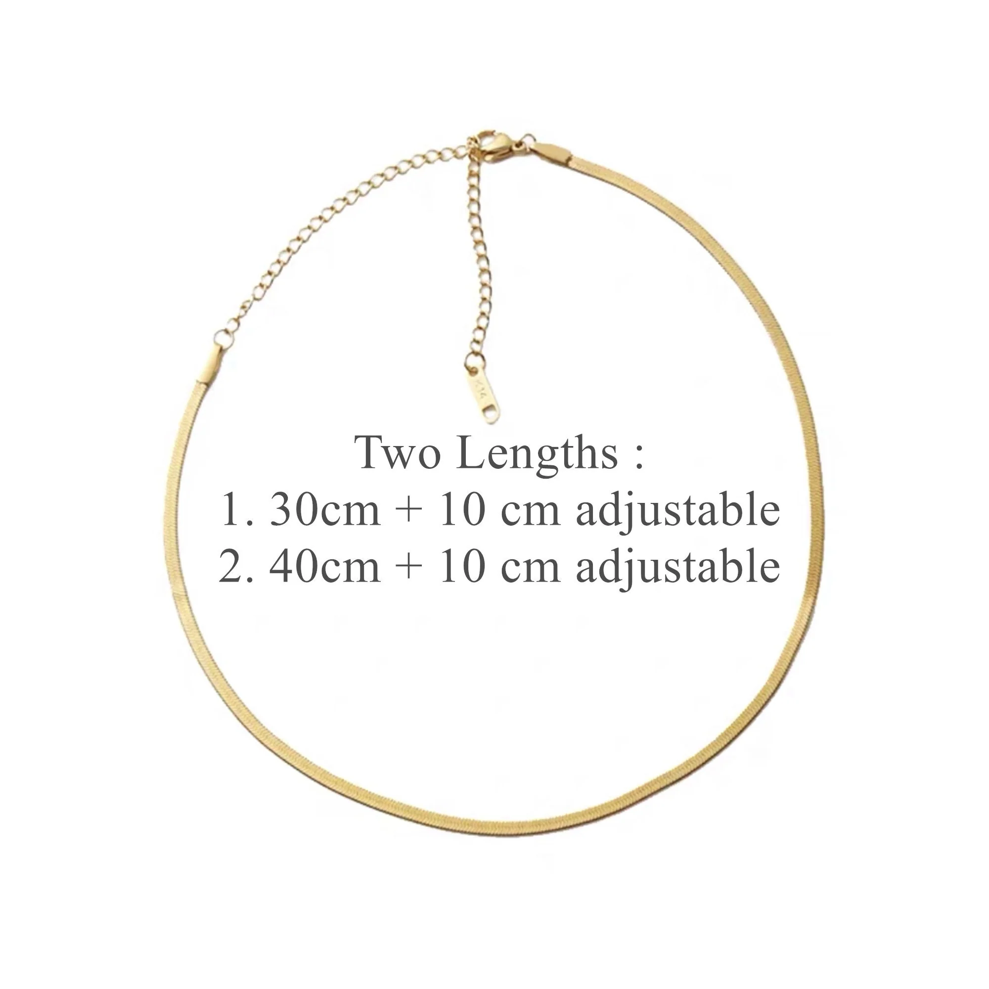 Collier Ras de Cou Chaîne à Chevron SNAKE – Image 4