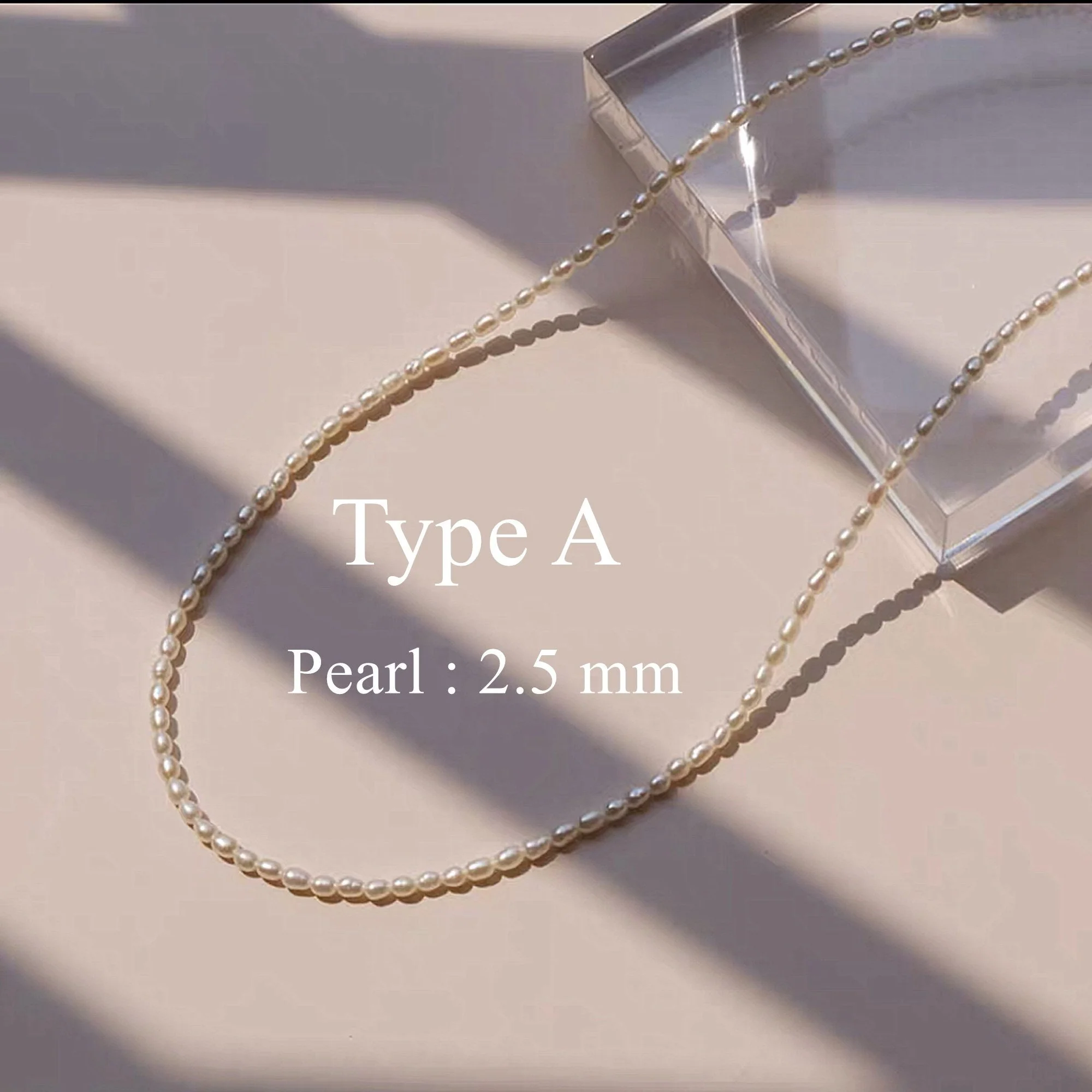 Collier Vraie Perle de Culture Blanche Ajustable – Image 5