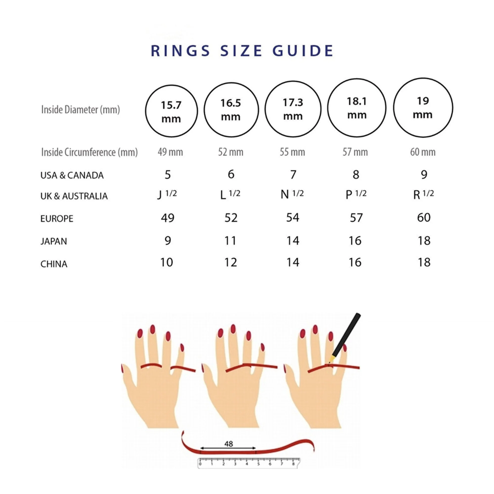 Bague Anneau Simple Zircon Imitation Diamond Ultra Fin – Image 9