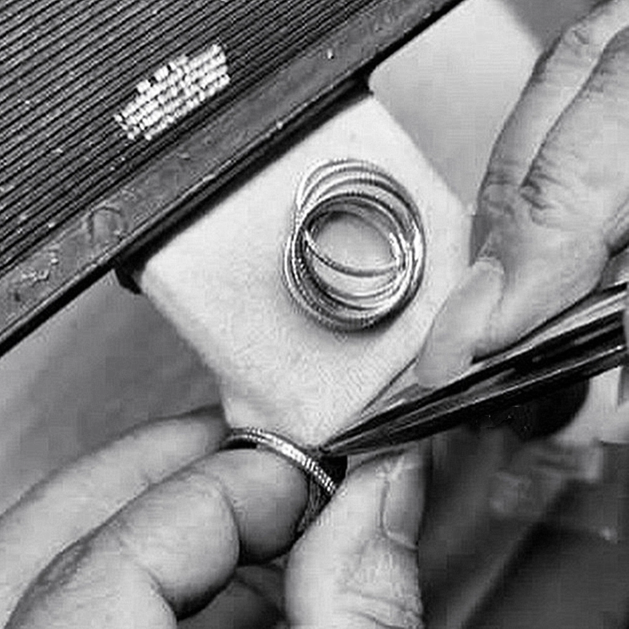 Bague Anneau Zircon Blanc Fine – Image 4