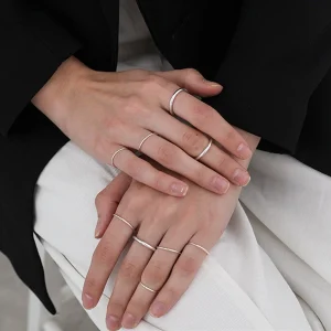 Bague de phalange Fine et Lisse