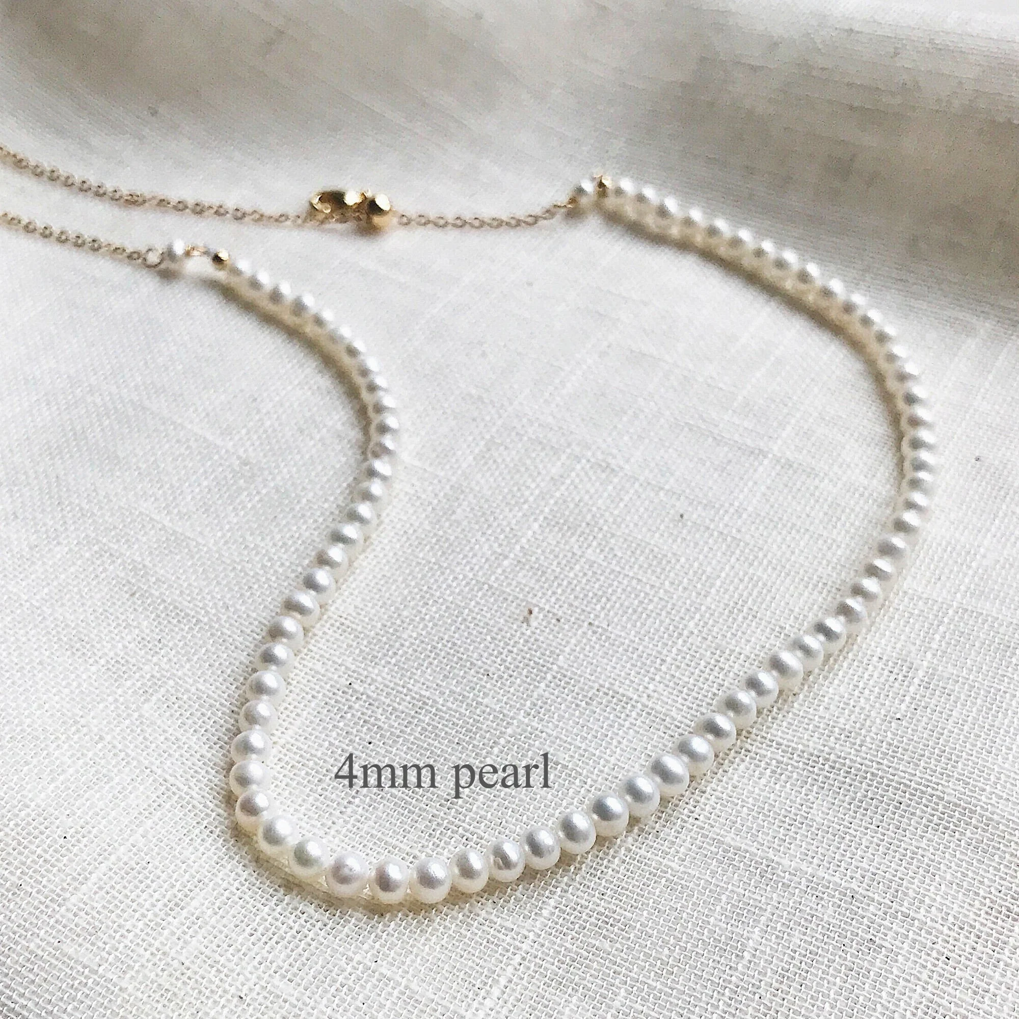 Collier Vraie Perle de Culture Blanche Baroque – Image 5