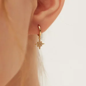 Boucle d’oreille Mini Créole Etoile du Nord