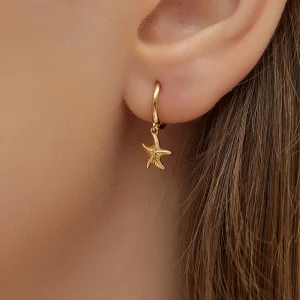 Boucle d’oreille Mini Créole Etoile de Mer