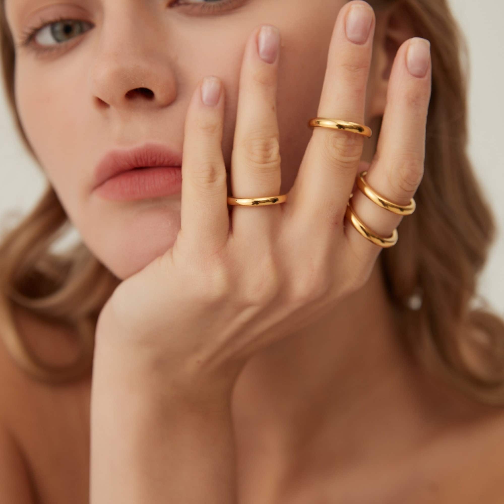 Bague Anneau Simple et Ronde