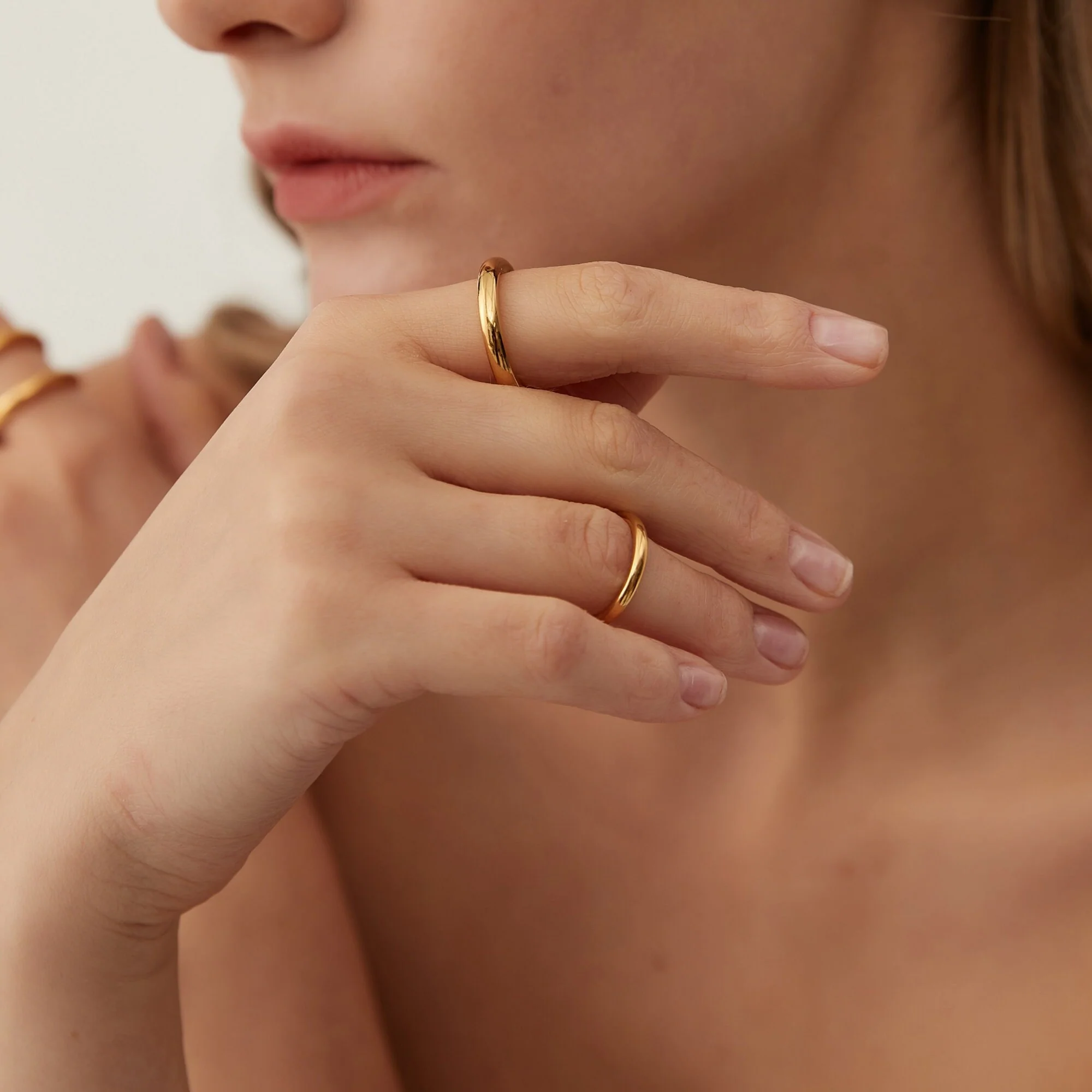 Bague Anneau Simple et Ronde – Image 2