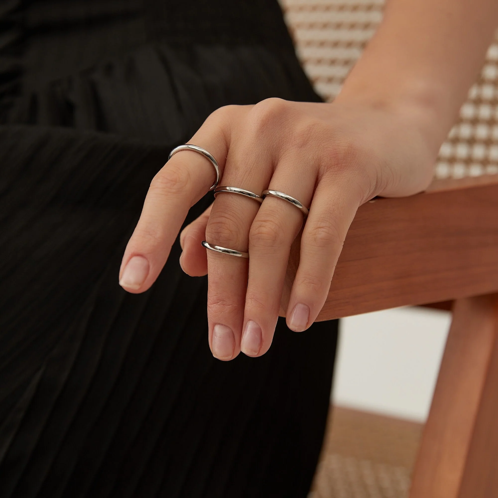 Bague Anneau Simple et Ronde – Image 6