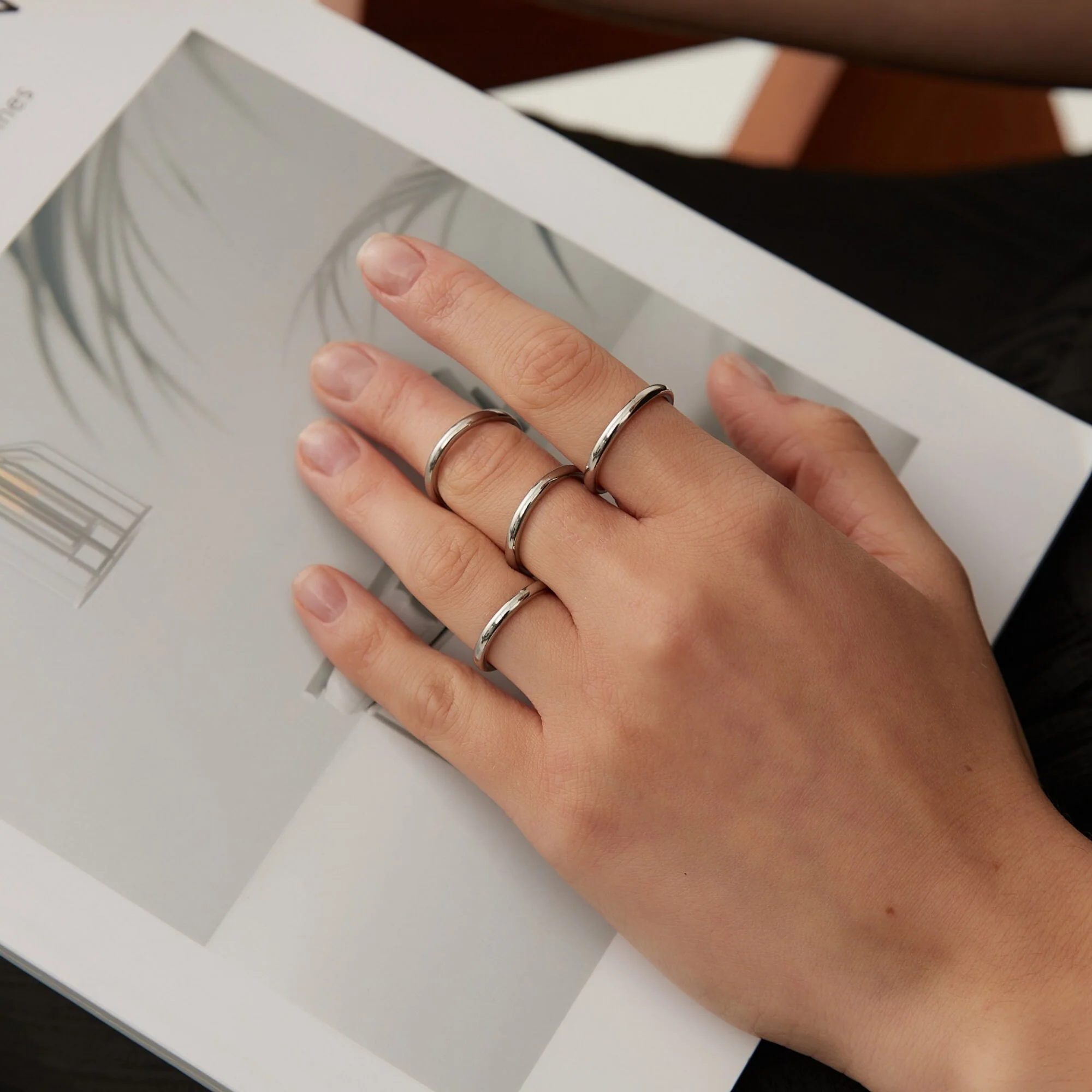 Bague Anneau Simple et Ronde – Image 8