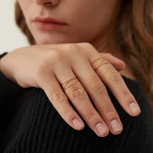 Bague Anneaux Spirale Multi Bandes