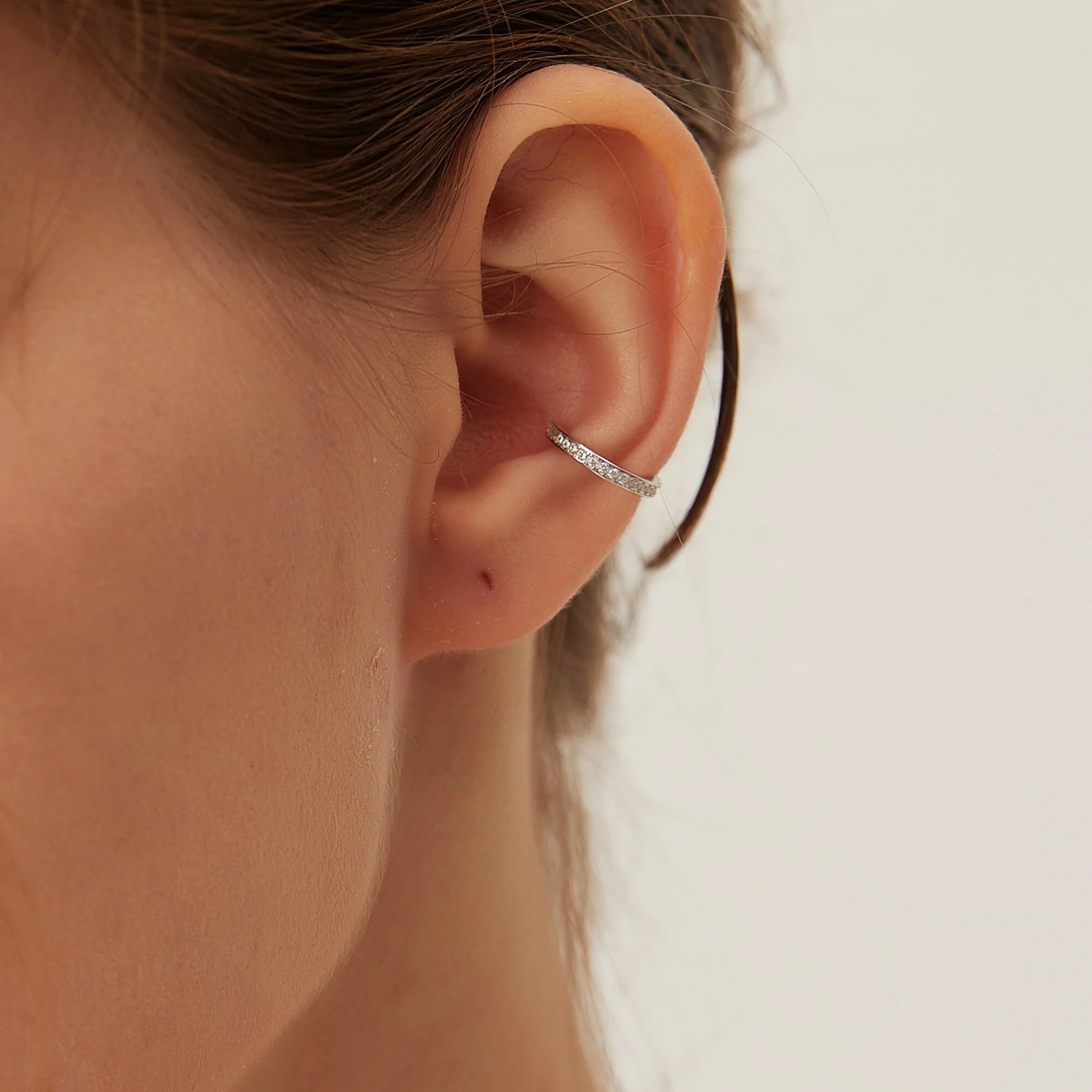 Boucle d'oreille Sans Perçage Zircon Ajustable – Image 3