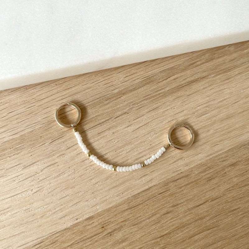 Mono boucle "Ashley" plaqué or