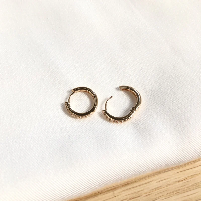 Créoles "Dana" 15mm plaqué or – Image 3