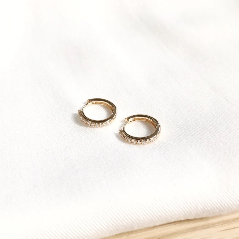 Créoles "Dana" 15mm plaqué or – Image 2