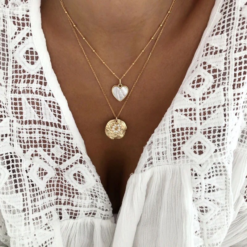 Collier "Ava" plaqué or – Image 3