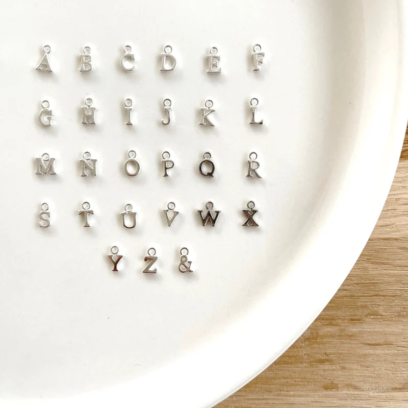 Collier "Initial" argent – Image 2