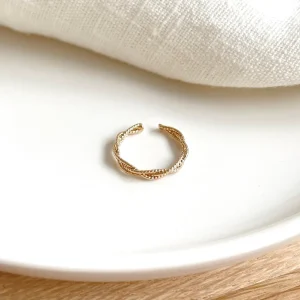 Bague "Elena" plaqué or